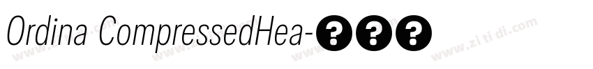 Ordina CompressedHea字体转换